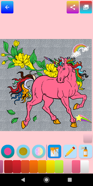 Unicorn Coloring for Kids Screenshot 1