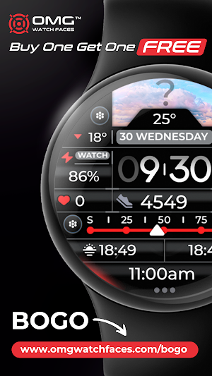 Weather Watch Face - OMG 368 Screenshot 3