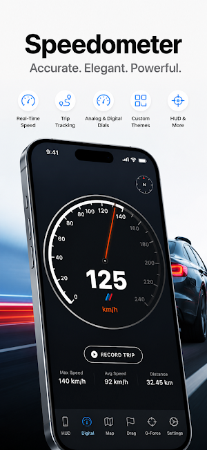 Speedometer GPS & Odometer HUD Screenshot 0