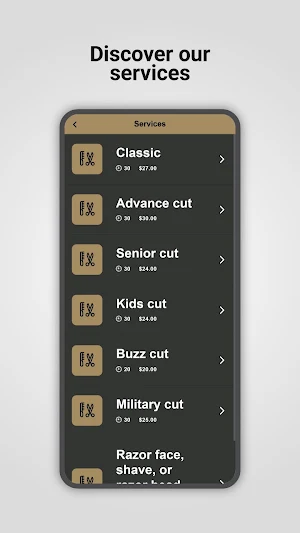 Fade on Main Booking Screenshot 1