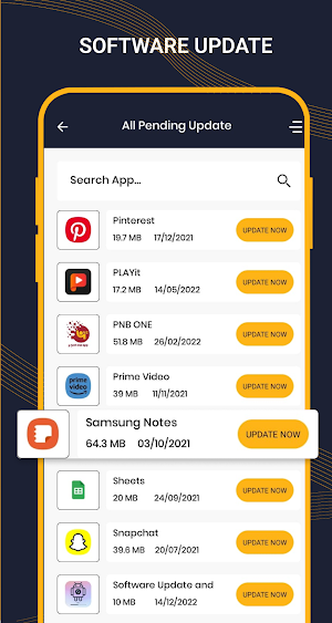 Software Update All Apps Phone Screenshot 3
