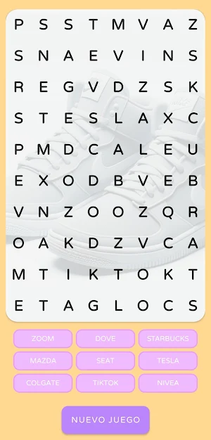 Word Search: Brands Screenshot 1