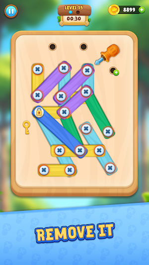 Wood Nuts And Bolts Puzzle Screenshot 2