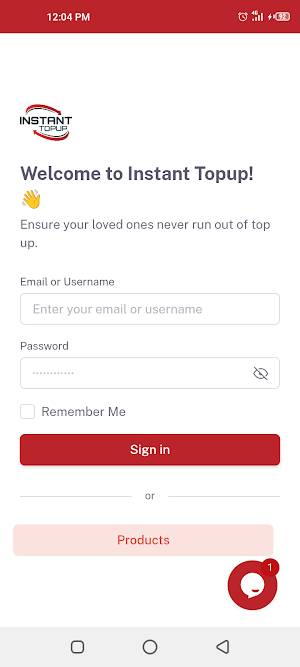 Instant Topup Screenshot 0
