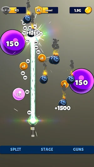 Laser Split: Ball Blaster Game Screenshot 0