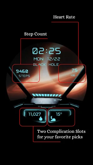 Galaxy Explorer Watch Face Screenshot 0