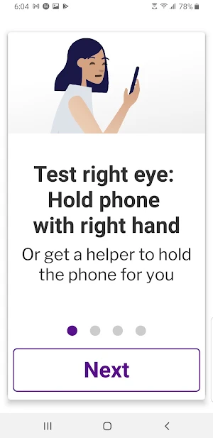 NYU Langone Eye Test Screenshot 1