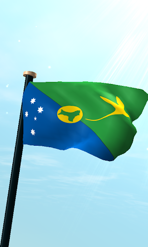 Christmas Island Flag 3D Screenshot 0
