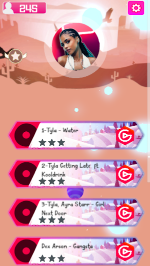 Tyla water Tiles Hop Screenshot 0