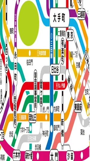 Japan Travel Route Maps JR Rail Tokyo Metro Maps Screenshot 1