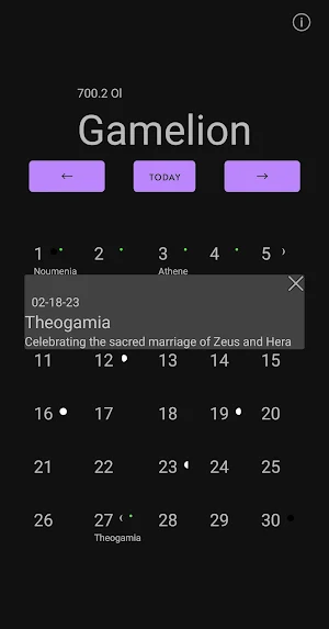 Attic Calendar Screenshot 1