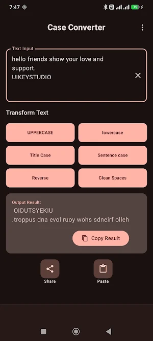 Text Case Converter Screenshot 2