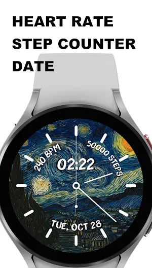 Scary night paint watch face Screenshot 1