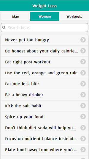 Weight Loss Tips & Tricks Screenshot 1