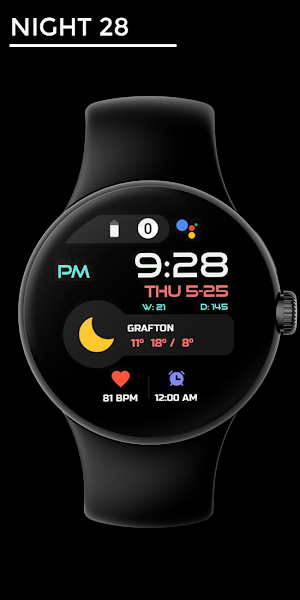 Night 28 - watch face Screenshot 0