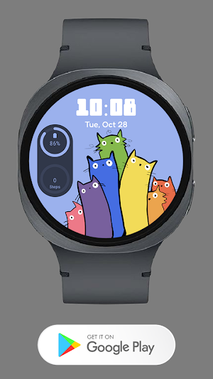 Cute Cats Watch face Screenshot 1