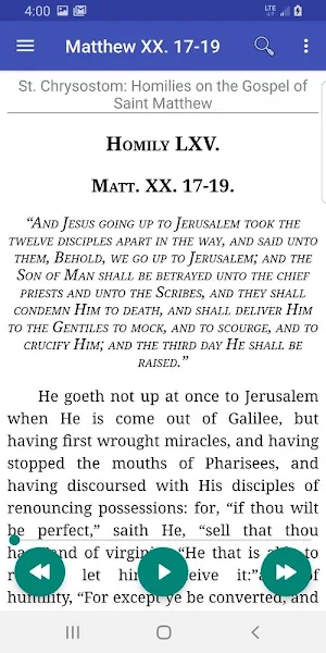 Commentary on Matthew St. Chrysostom (audiobook) 5 Screenshot 1