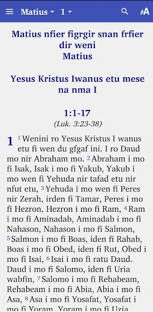 Porsion Alkitab Irarutu Screenshot 1