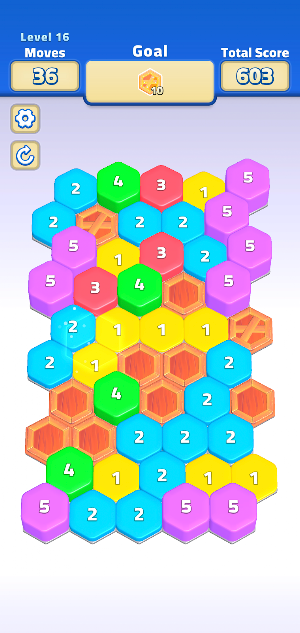 Hexa Stack Merge Puzzle Screenshot 2