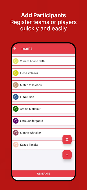 Swiss System Tournament Maker Screenshot 1