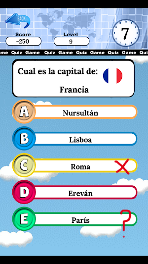 quiz paises capitales banderas Screenshot 3