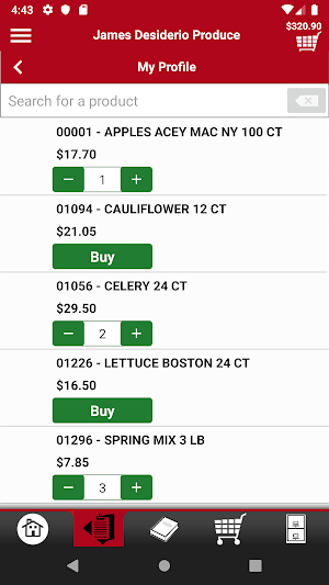 James Desiderio Produce Screenshot 1
