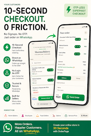 OrderPage : Store for WhatsApp Screenshot 1