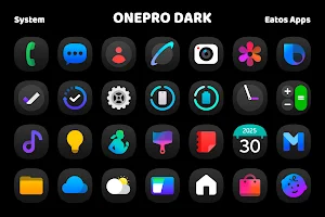 OnePro (Dark) - Icon Pack Screenshot 1