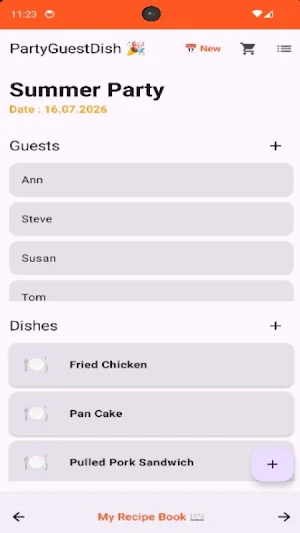 PartyGuestDish Screenshot 0