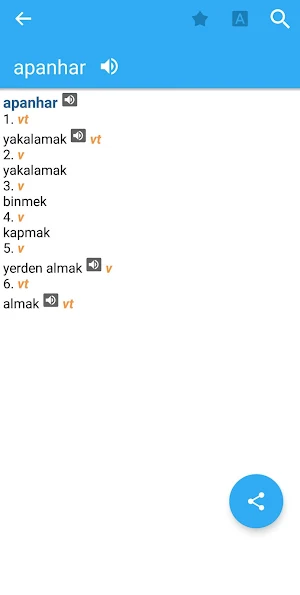 Collins Portuguese<>Turkish Dictionary Screenshot 0