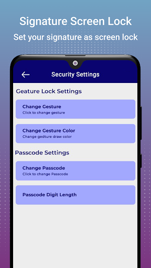 Signature Lock Screen Screenshot 3