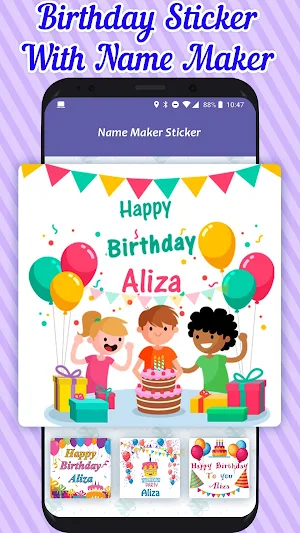 Birthday Stickers For WAStickerApps Screenshot 0