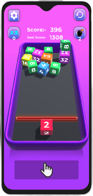2048 3D: Color Cube Merge Screenshot 2