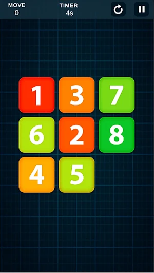 Numbers Slide 3D Puzzle Games Screenshot 0