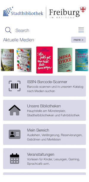 Stadtbibliothek Freiburg Screenshot 0