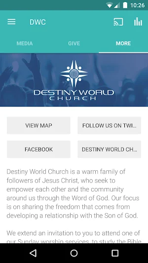 Destiny World Church Screenshot 2