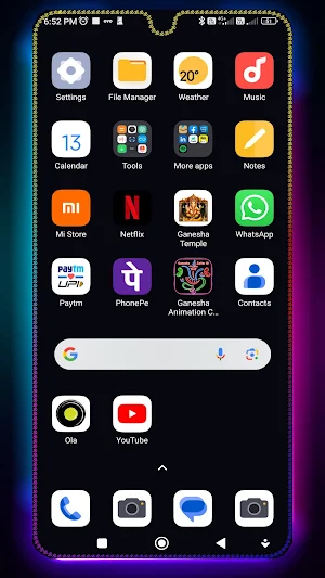 Mobile Edge Border Lighting Screenshot 1
