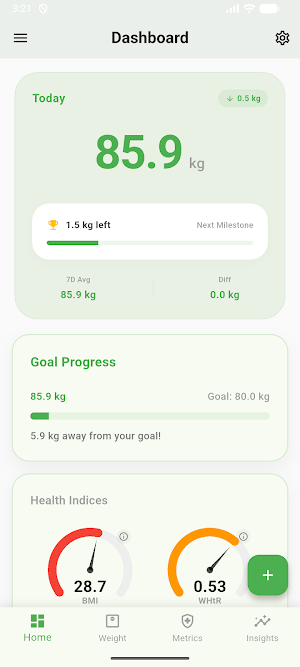 Simple Weight Tracker Screenshot 0