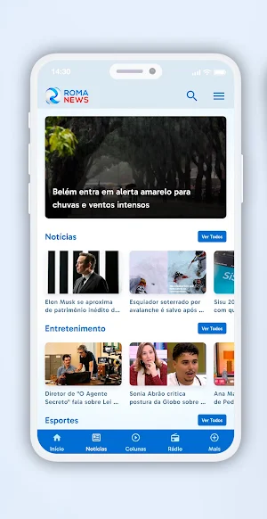 Roma News Screenshot 1