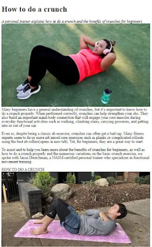 How to Do Crunches Exercises Screenshot 3