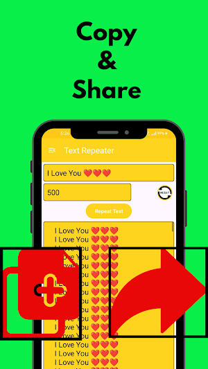 Text Repeater- repeat text 10k Screenshot 3
