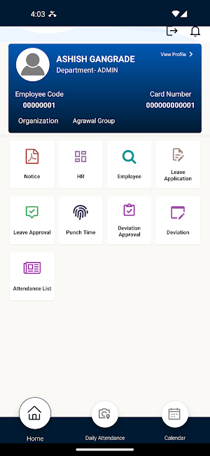Agarwal Group HR Screenshot 2
