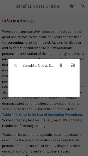Guide to Diagnostic Tests Screenshot 2