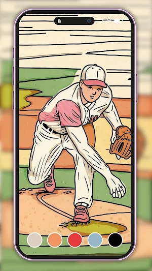 Baseball Coloring Screenshot 3