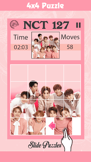 Move the Slide Puzzles NCT127 Screenshot 3