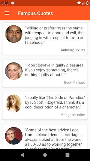 Famous Quotes Screenshot 0
