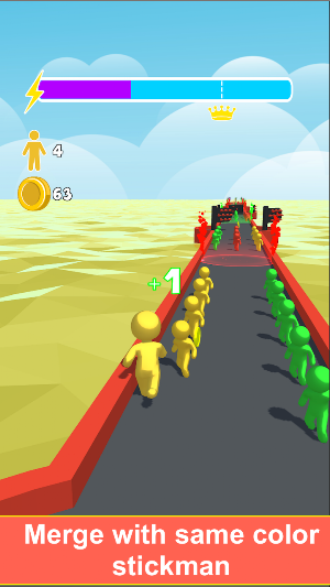 Stickman Rush:Color Clash Game 3d Screenshot 0