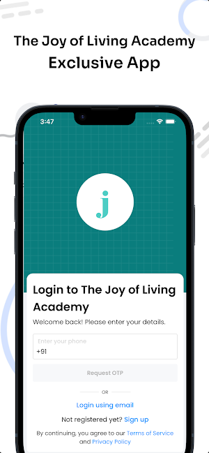 The Joy of Living Academy Screenshot 0