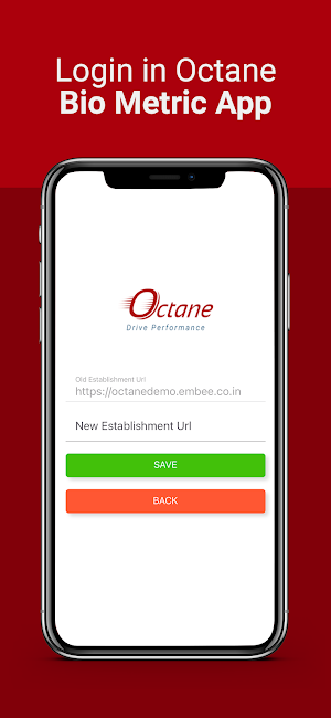 Octane BioMetric App Screenshot 2
