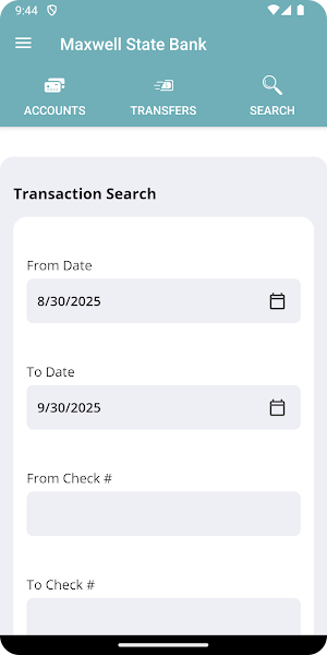 Maxwell State Bank Mobile App Screenshot 3